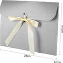 10pcs Paper Envelope Gift Bags with Ribbon Bowknot Holiday Envelope Party Gift Card Packaging Bag Wedding Presents Box for Underwear Silk Scarf Greeting Cards