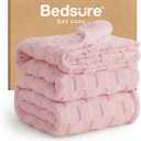 Bedsure GentleSoft King Size Blanket for Bed - Super Soft Cozy Blankets for Women Men Girls, Large Fuzzy Fleece Throw for Bedroom Decor, Pink, 108x90 Inches
