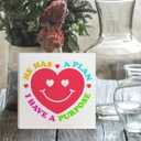 Neon Smiley Funny Christian Jesus Wood Box Sign Decor for Home Office, He Has A Plan I Have A Purpose, Religious Faith Christian Wooden Box Sign Decorations Gifts for Women Men