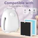 Replacement Filter Compatible with PureZone Kids Bear Air Puri-fier, 3-in-1 H13 True HEPA with Activated Carbon Filter and Pre-filter, 2 Pack