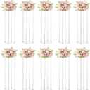 10 Pcs Wedding Centerpieces Acrylic Vases Clear Column Flower Vase Flowers Stand 7.87'' x 7.87'' x 23.6'' Rectangular Flower Display Table Flower Stands for Wedding Party Events Reception Table Decor