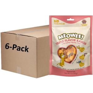 Triple Flavor Kabobs Cat Treat, 1 Ounce Bag, Long-Lasting Playtime Treat for Cats Made with Real Chicken, Salmon & Tuna