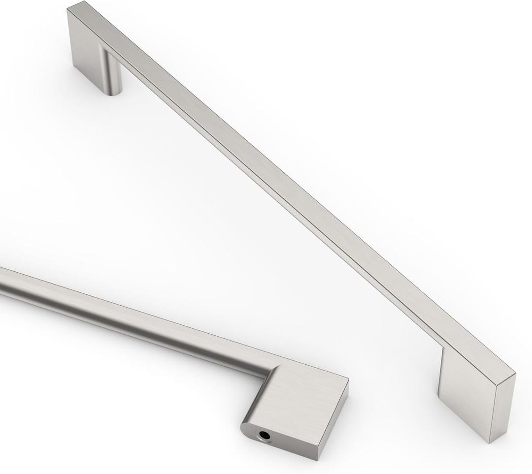 Asidrama 10 Pack 7.5 Inch(192mm) Brushed Satin Nickel Kitchen Cabinet Handles, Cabinet Pulls Kitchen Cabinet Hardware for Cupboard Drawer Pulls