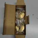 Adhesive Hooks Heavy Duty Waterproof in Shower Hooks for Hanging Loofah, Towels, Clothes, Robes for Bathroom Removable Adhesive Wall Hooks Door Hook Stainless Steel Stick on Hooks 4 Pcs (Gold)