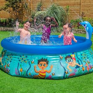 H2OGO! Dolphin Inflatable Pool, Oasis Underwater