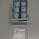 WIBIMEN Large Ice Cube Molds, Big Round Whiskey Ice Cube Trays for Freezer, Easy to Fill & Release, Whiskey Bourbon Cocktail(1.9In*6 Balls- Blue/2 Pack)