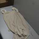 Womens Summer Boho Backless Long Dresses (Beige, Medium)