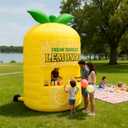 Inflatable Lemonade Stand Portable Lemonade Booth with Bright Yellow Colors, Easy Setup, Fun Outdoor Party Decoration, Backyard, Birthday & Carnival Use