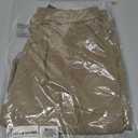 Men's Cargo Shorts Casual Work Shorts with Pockets, Elastic Waist & Drawstring, Relaxed Fit Cotton Utility (Brown, L)