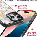 Bouvardia for iPhone 16 Pro Max Case, Cute Design for Women & Girls, Protective & Aesthetic, Floral Theme - Flowers Blossoming (Gray Bumper)