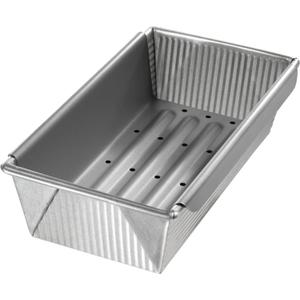 USA Pan Bakeware Aluminized Steel Meat Loaf Pan with Insert (10 x 5 x 3")