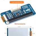 2.13inch E-Ink Display HAT V4 Version, 250x122 Resolution 3.3V/5V Black White Two-Color e-paper Screen Module for Raspberry Pi Zero/Zero W/Zero WH/2B/3B/3B+/4B, Supports Partial Refresh, SPI Interface
