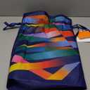 FGjghHFGGDY Christmas Gift Bags Xmas Treat Bags Reusable Christmas Bags for Gifts Abstract Colors Pattern Gift Bags with Tags Xmas Party Supplies (1 Count (Pack of 1), Red Ribbon)