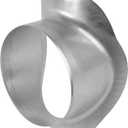 Vent Systems 12" to 8" Inch Saddle Branch for HVAC Systems - Collar Connector for Optimal and Efficient Airflow. Round Duct Takeoff for Duct Connection. Perfect for Upgrade and Retrofit Projects