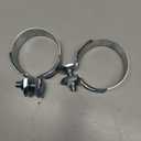 2 Pcs 2 to 2.5 Inch Exhaust Adapter Reducer Kit with Clamps, Stainless Steel, ID 2" to Od 2.5" Universal Exhaust Pipe Connector for Car, Truck, Suv