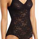 Bali womens Lace 'N Smooth Shaper Df8l10 shapewear bodysuits, Black, 38DD US Size 8L10
