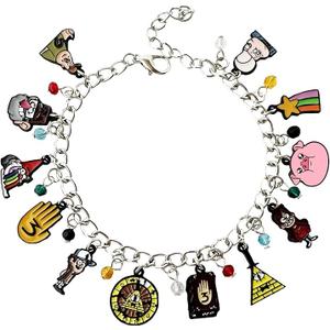 JDHFJFH Metal Original Design Quality Anime Cartoon Bracelet Gifts for Woman Men