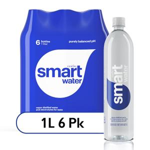 Smartwater Packaged Drinking Water, 33.8 Fl Oz (pack of 4) 04/11/27