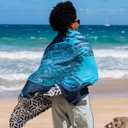 OCOOPA Microfiber Beach Towel - Oversized 71"x32" - Quick Dry, Sand Free - Lightweight & Compact - Large Beach Towels for Swimming, Camping, Holiday (Turtle)