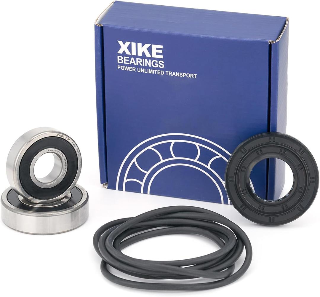 XiKe 4036ER2004A, 4036ER4001B, 4280FR4048E and 4280FR4048L Front Load Washer Tub Bearing  Seal Kit Rotate Quiet and Durable, Replacement for LG and Kenmore Etc.