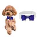 DOGTACT Elegant Dog Bow Tie - Cute Tuxedo Bowtie with Adjustable White Collar for Formal Pets - Perfect for Valentines, Weddings, and Birthdays