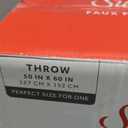 Sunbeam Faux Fur Heated Throw Blanket - Velvety Truffle, 50 x 60 in