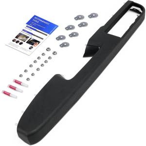 80994 Front Left Driver Side Armrest Repair Kit Fit for Chevy Silverado Suburban Tahoe Avalanche For GMC Sierra Yukon 2010-2014 Door Panel with Release Handle Above Armrest 27In - Black - GM# 84127280