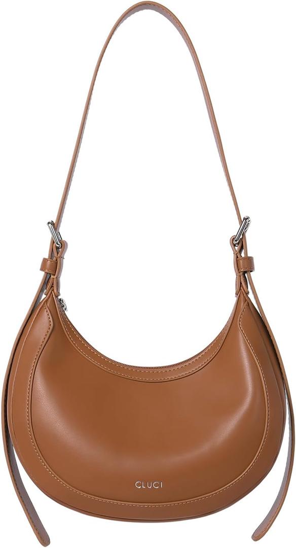 CLUCI Shoulder Bags for Women, Vegan Leather Crossbody Purses Small Crescent Hobo Luna Bag with Adjustable Strap CLUCI Shoulder Bags for Women, Vegan Leather Crossbody Purses Small Crescent Hobo Luna Bag with Adjustable Strap
