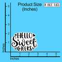 6 x (3Pcs) Hello Sweet Cheeks Sticker Funny Sarcastic Quote Stickers Decorative Humorous Waterproof Vinyl Decal for Laptop Water Bottle Tumbler Phone Case Notebook Size 3x2.2 Inches