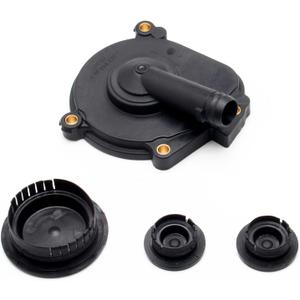 PCV Valves Crankcase Breather Oil Separator Cover and Camshaft Expansion Plug Compatible with Mercedes ML350 GL450 GLK350 Replace Part Number 2720100631 0009985690 0009986590