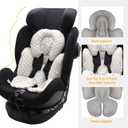 KAKIBLIN Infant Car Seat Insert, Carseat Head Insert & Body Support for Newborn, 2-in-1 Reversible Newborn Car Seat Cushion, Soft Stroller Insert for Car Seats, Bouncer, Strollers, Swing