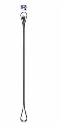 CELLCandy USB C Braided Charge and Sync Cable - Black
