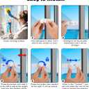 Sliding Door Lock, 4 Pack Sliding Door Child Lock Child Safety Sliding Glass Door Lock Closet Lock Window Locks for Sliding Glass Doors, Sliding Windows, Sliding Closet, Baby and Pets Security