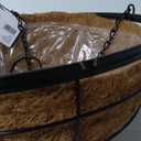 Panacea 81435 Modern Farmhouse Hanging Basket, Black, 14" Dia.