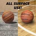 GoSports Indoor/Outdoor Rubber Basketballs - Six Pack of Size 6 or Size 7 Balls with Pump & Carrying Bag