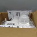 Bathroom Exhaust Ventilation with Light,164 CFM 0.7Sones Quiet Ceiling Mount Ventilation Fan,6000K 12W LED,White,110V Vent Fan Ceiling (6000K LED Light)