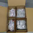 24 Pack 4 Inch 5CCT LED Recessed Lighting with Junction Box, Ultra-Thin Dimmable Canless Ceiling Lights, 11W 800LM Brightness, 2700K/3000K/3500K/4000K/5000K Selectable, IC&ETL&FCC