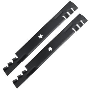 Toothed Mulching Mower Blades Fits Toro Timecutter 21" Deck Replaces, 2 Pack