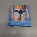 Hernia Belts for Men Inguinal, Hernia Belt for Women, Inguinal Hernia Support for Left or Right Side, Comfortable Adjustable Waist Strap with Removable Compression Pads, Black