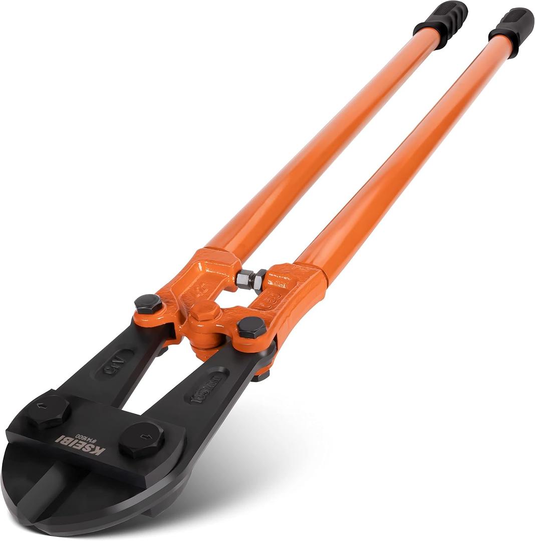 KSEIBI 141600 Heavy-Duty Large Size Bolt Cutter 42" for Cutting Fence, Steel Wire, Chain, Screws, Rivet, and Padlock, Metal Rods with Soft Grip Rubber Ergonomic Handle Cutters 1050mm
