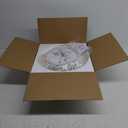 Rattan Light Fixtures Ceiling Mount, HWH 16W LED Boho Flush Mount Ceiling Light, White Woven Twine Ceiling Light Wicker Light Fixture for Bedroom Schoolhouse, 5HYS79F-LED WH