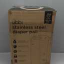 Ubbi Stainless Steel Diaper Pail, Odor Locking, No Special Bag Required, Award-Winning, Registry Must-Have, Taupe