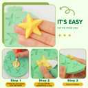 KALAIEN Star Molds Silicone, 2 Pcs Chocolate Star Mold for Candy Baking & DIY Resin Mold (five/six-pointed star)