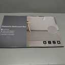 Stone Bath Mat,Non Slip, Super Absorbent Quick Drying Bathroom Floor Kitchen Counter, Diatomaceous Earth Shower Mat, Easy to Clean (23.6"x15.4" - White)