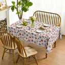 Horaldaily 4th of July Tablecloth 5270 Inch Rectangular, Patriotic Star Strips Pattern Independence Day Memorial Day Washable Seasonal Table Cover for Party Picnic Dinner Decor