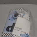 19 Pcs Race Car Birthday Party Decorations Boys Two Fast Vintage Birthday Decor 2 Fast Dusty Blue Black Wheel Checkered Supplies for Baby Shower Race Car One Party