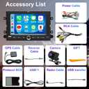 5G WiFi Car Radio for Ford F150 F-150 2004-2008, F250/F350 2006-2016, Edge 2007-2010, E150/E250/E350 2009-2014, 7'' Touch Screen Stereo Headunit with Wireless Carplay Android Auto GPS BT FM SWC Camera