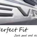 Tailgate Insert Letters Compatible with Chevy Silverado 2019 2020 2021 2022 2023 2024 2025 3D Emblems Badge with Strong Adhesive Matte Black