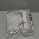 LAMIT Window Linen Curtains 24 Inch Length, Semi Sheer Light Filtering Window Panels Back Tab and Rod Pocket Drapes for Kitchen/Small Windows, Greyish Blue, 25 x 24 Inch, 2 Panels