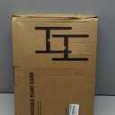 MUDEELA Plant Stand for Indoor Plants: Adjustable Width Fits 812 Inch Pots - Mid Century Modern Bamboo Plant Stand - 14.5 Inch Single Tier Small Floor Plant Holder, Dark Brown, 1 Pack (Without Pot)